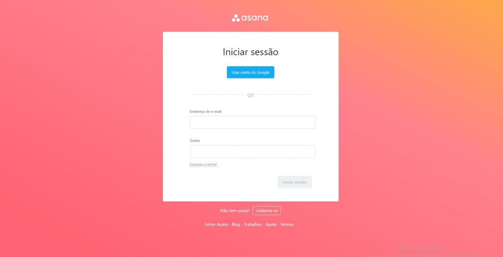 tendências de design - asana gradiente